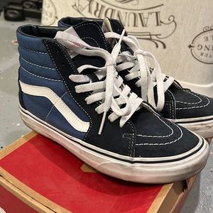 Men 6.5 navy blue vans Sk8-Hi